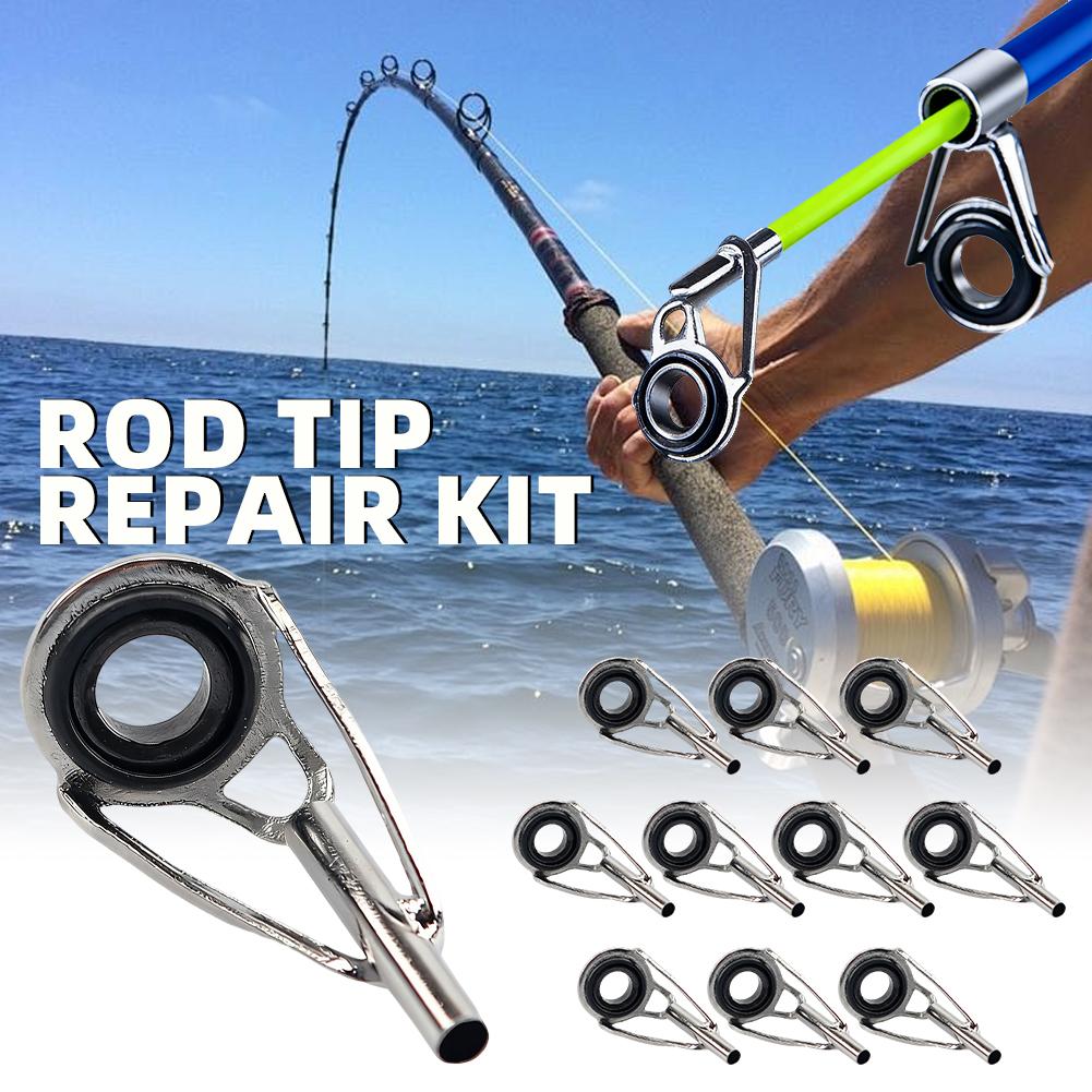 Fishing Rod Tip Replacement - Perlengkapan Perbaikan Ujung Joran 10pcs Set