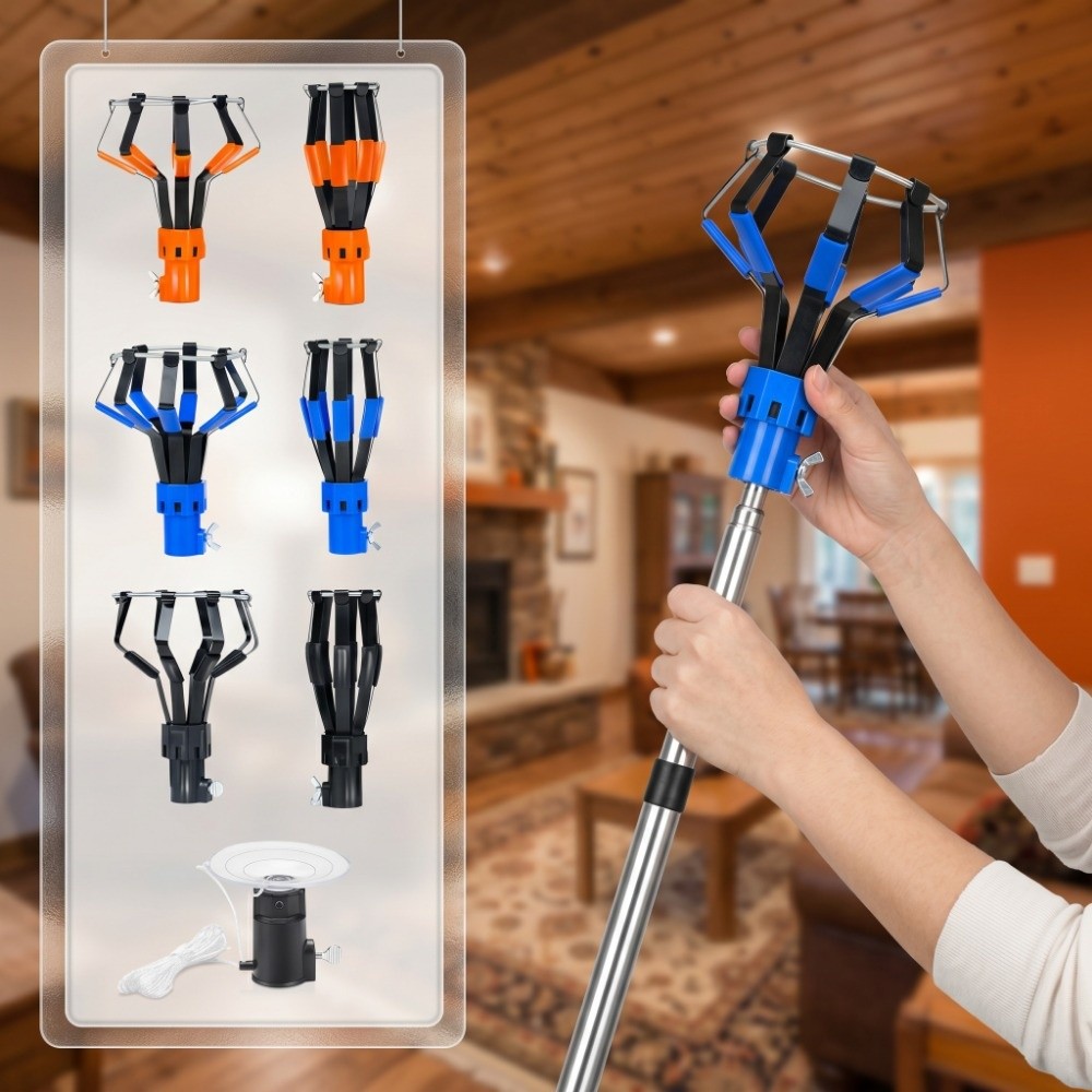Fishing Rod Telescopic - 1/3 Buah Alat Pengganti Bohlam Lampu