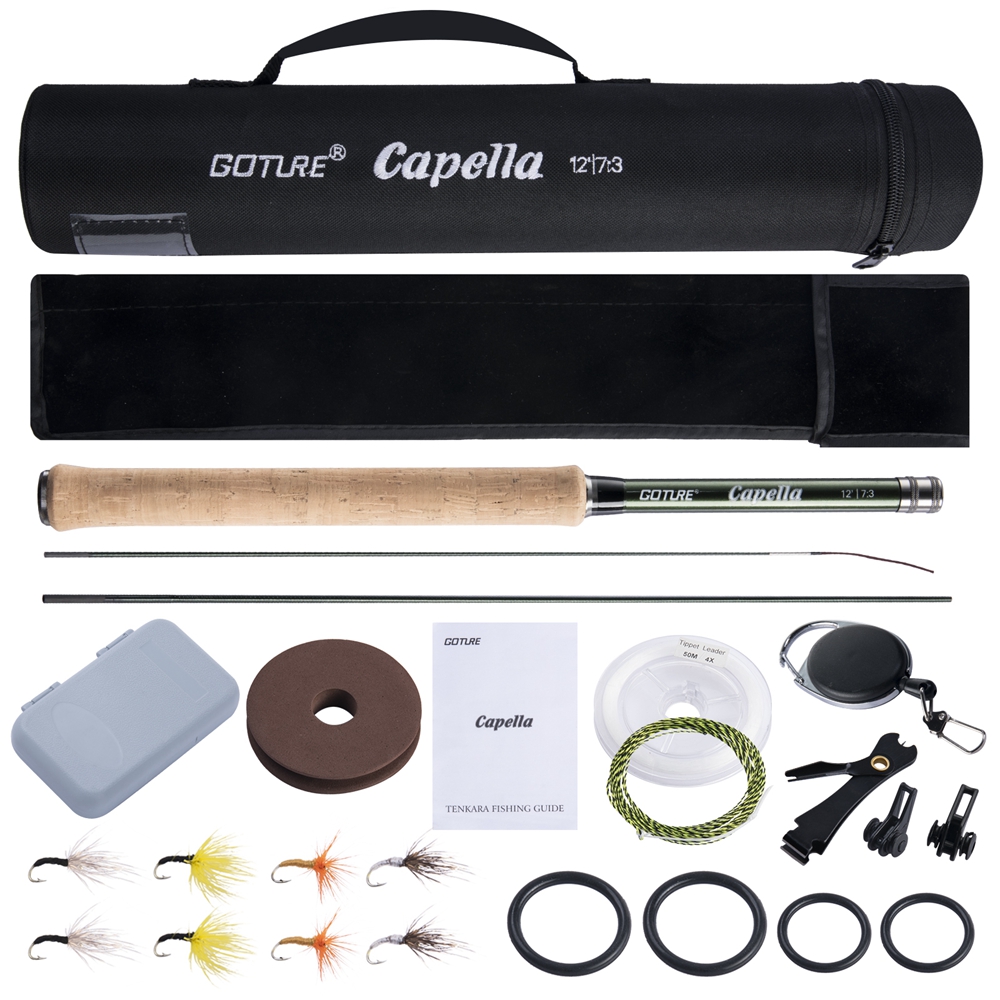Fishing Rod Fly - Goture Set joran pancing Tenkara, tongkat