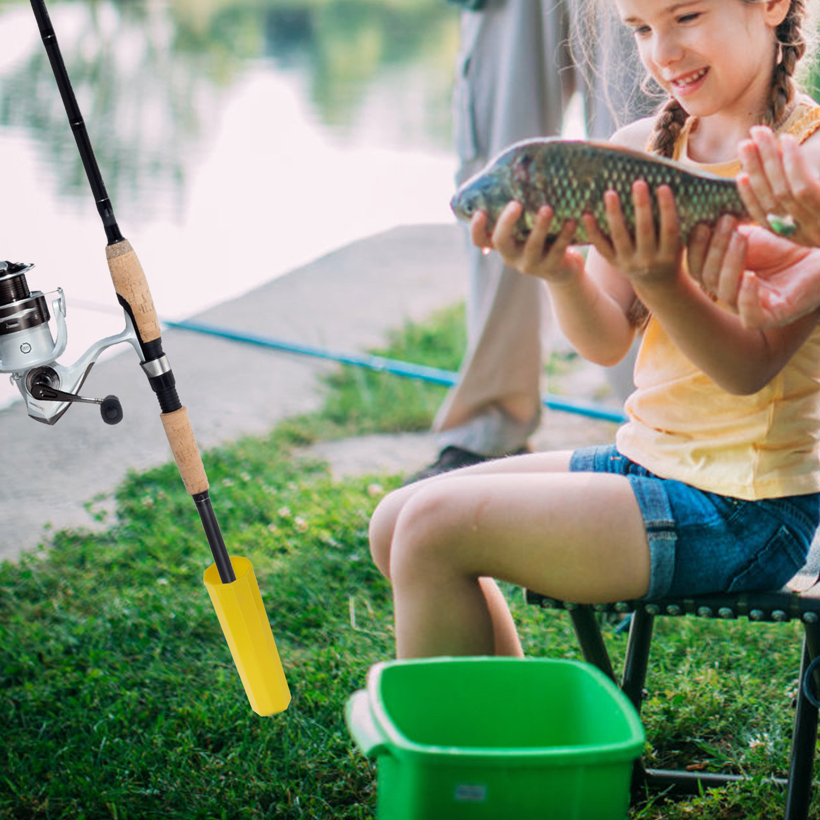 Fishing Rod Casting - 2 Buah Soket Joran Pancing St