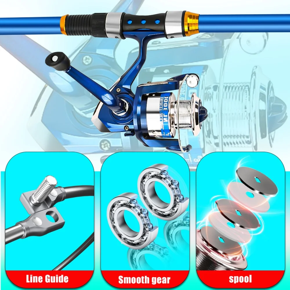 Set Joran Pancing Serat Kaca T - Fishing Rod Spinning ulasan dan harga