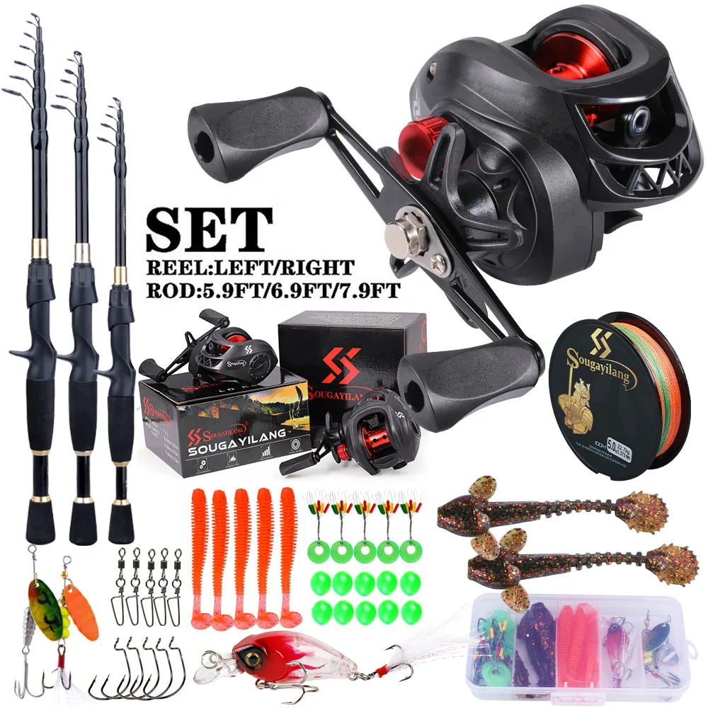 Sougayilang joran dan RIL, Kit - Fishing Rod Combo ulasan dan harga