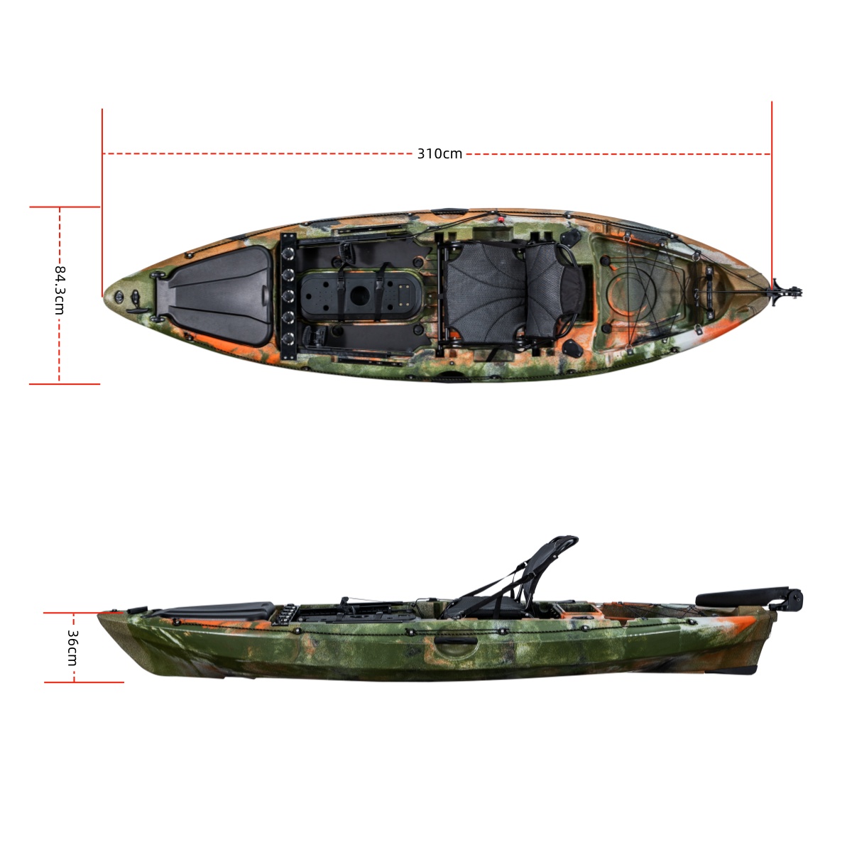 Perahu Kayak Pancing Plastik K - Fishing Rod Boat ulasan dan harga