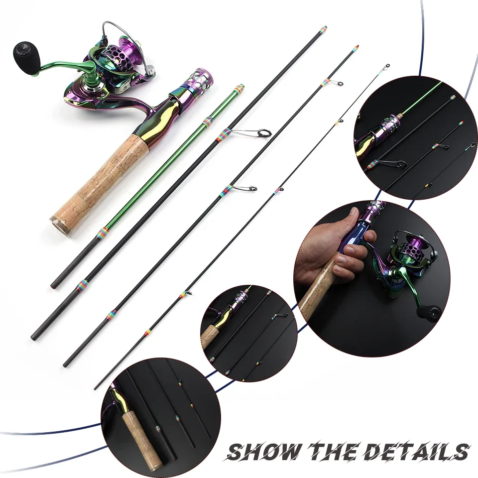 Joran pancing empat bagian, te - Fishing Rod Carbon Fiber ulasan dan harga