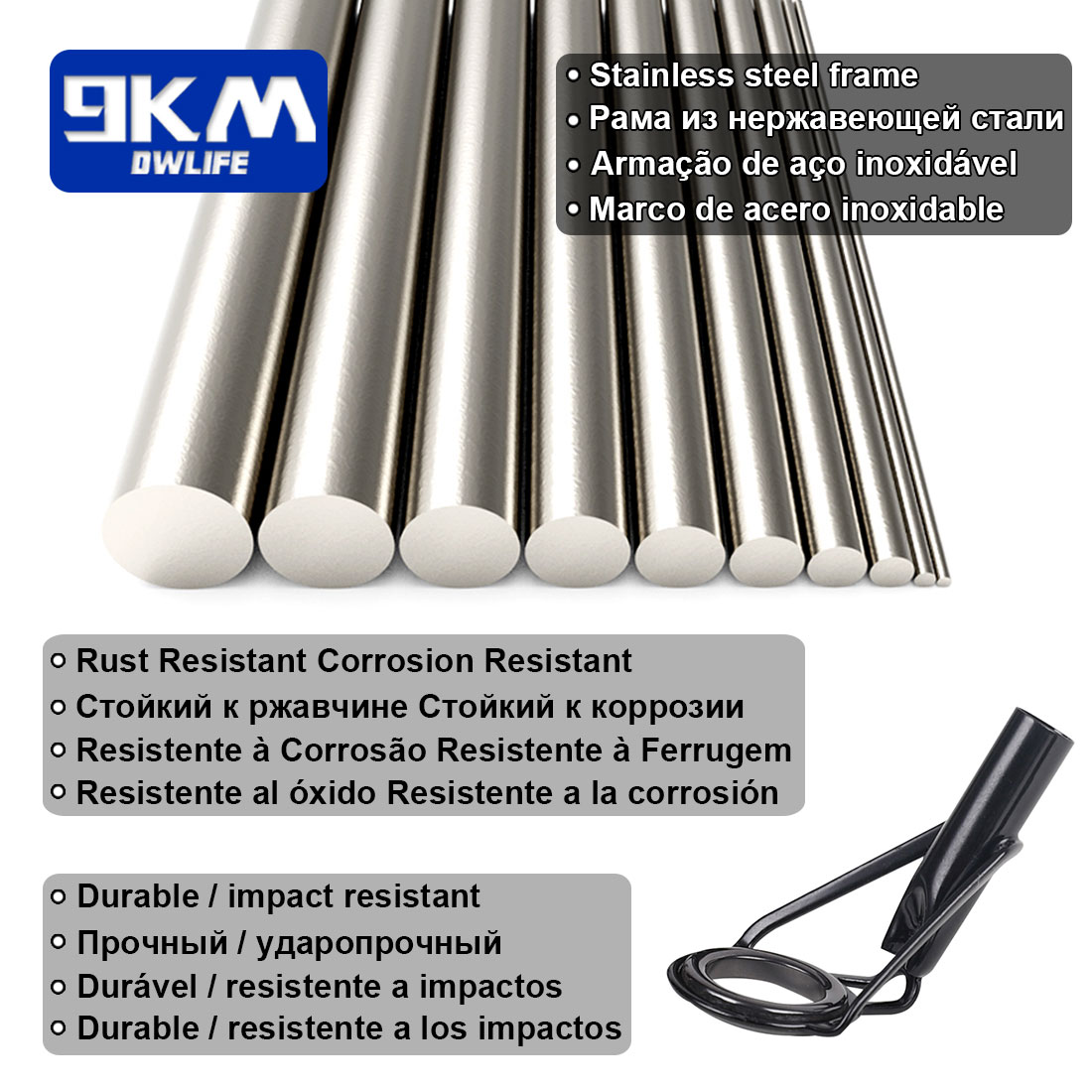 5 buah tongkat pancing ujung p - Fishing Rod Tip Replacement ulasan dan harga